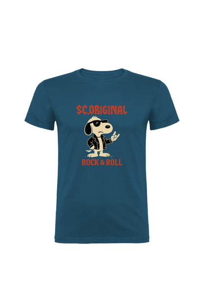 Camiseta Manga Corta Hombre Personalizada "Rock & Roll"