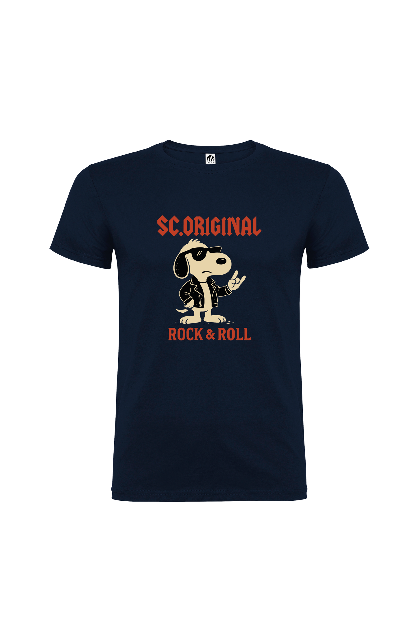 Camiseta Manga Corta Hombre Personalizada "Rock & Roll"