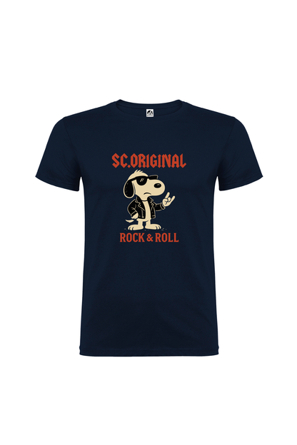 Camiseta Manga Corta Hombre Personalizada "Rock & Roll"