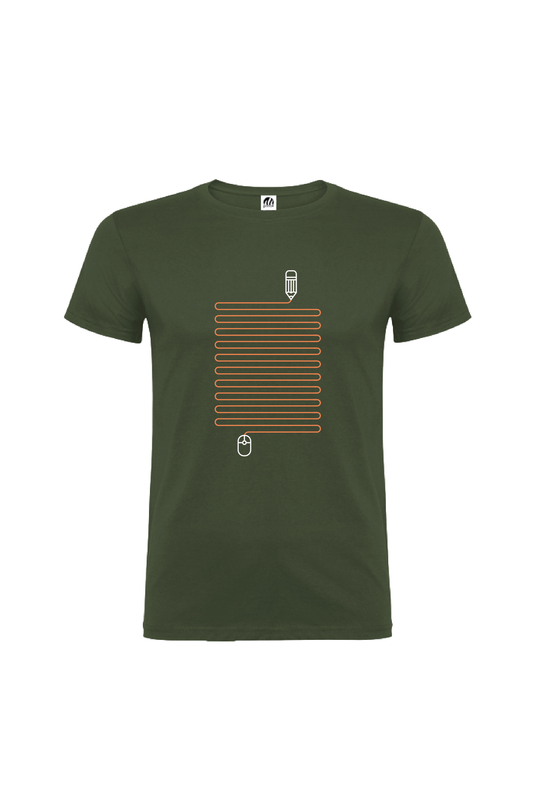 Camiseta Manga Corta Hombre Personalizada "Line"