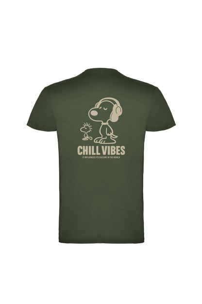 Camiseta Manga Corta Hombre Personalizada "Chill Vibes"