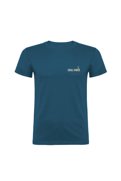 Camiseta Manga Corta Hombre Personalizada "Chill Vibes"