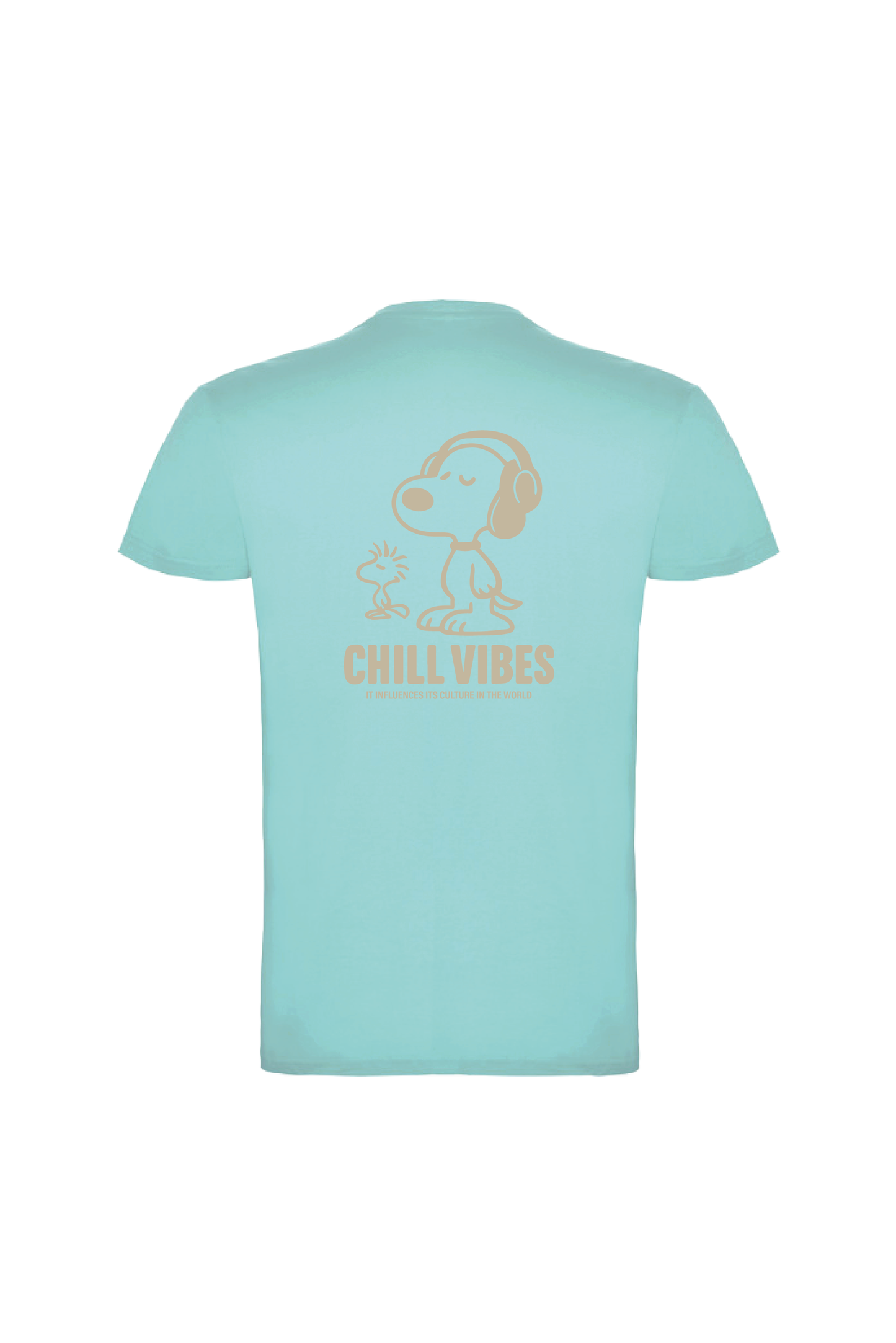 Camiseta Manga Corta Hombre Personalizada "Chill Vibes"