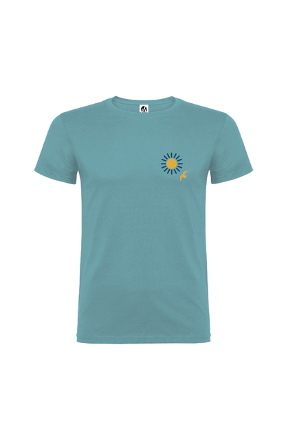 Camiseta Manga Corta Hombre Personalizada "Life is good"