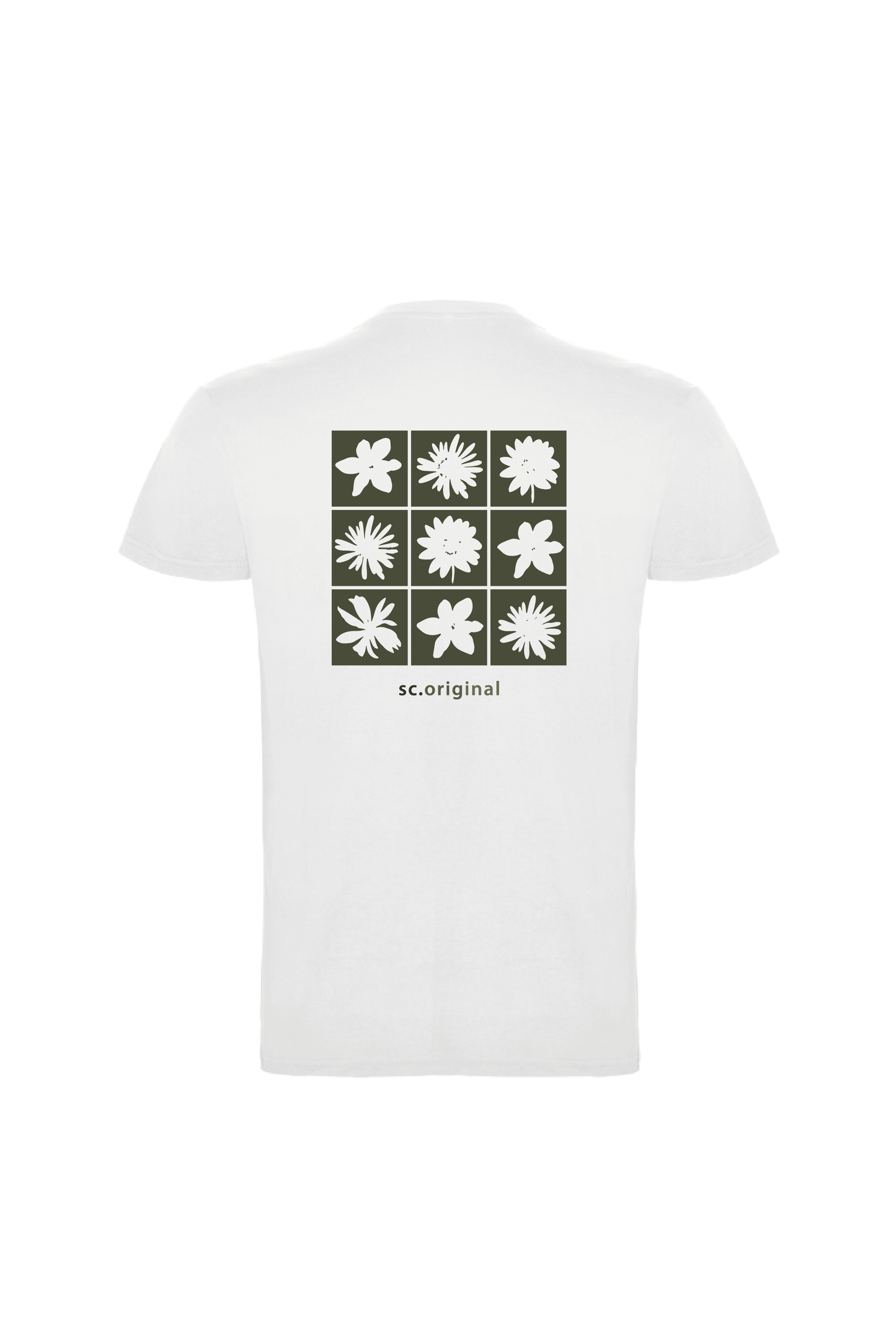 Camiseta Manga Corta Hombre Personalizada "Flowers"