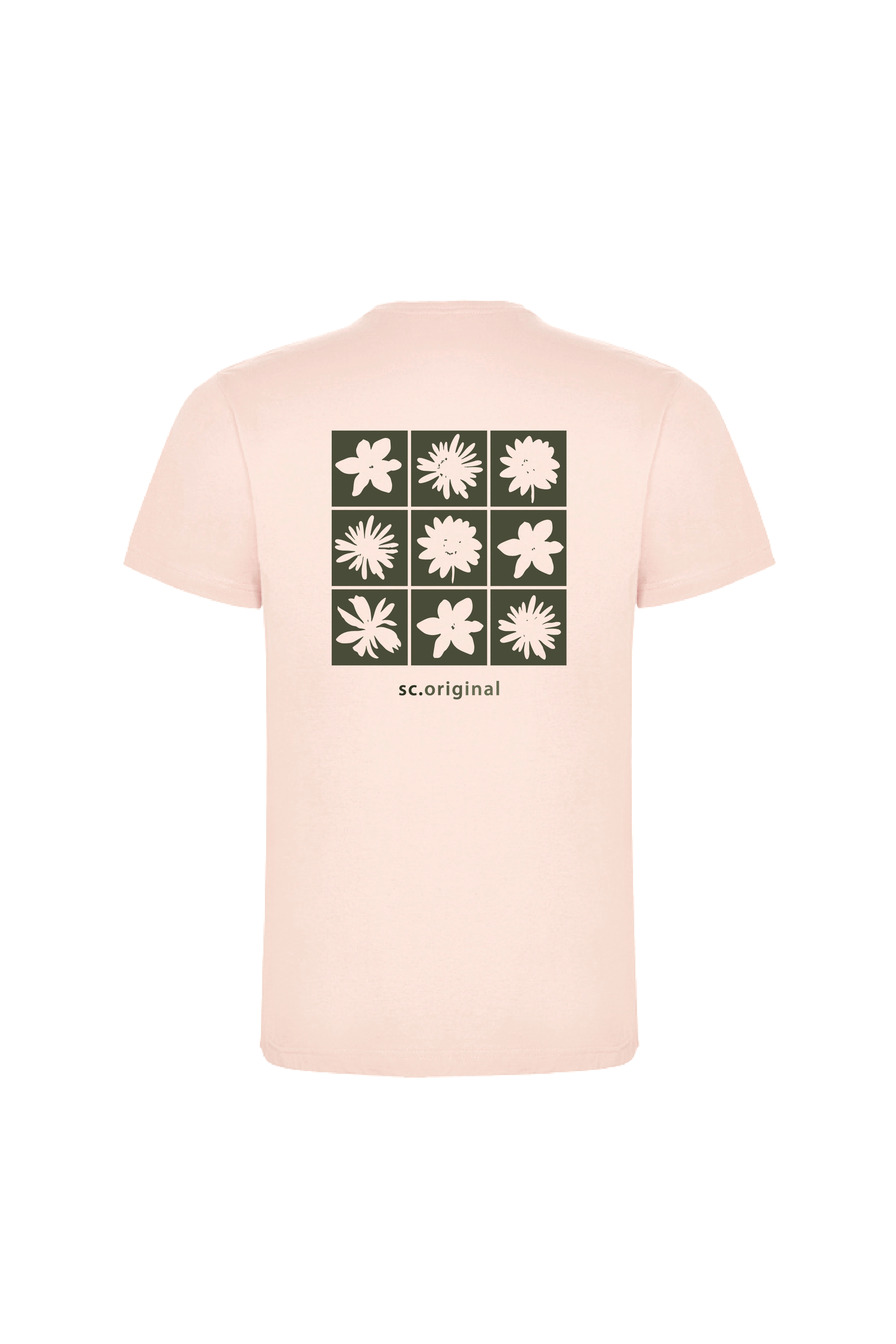 Camiseta Manga Corta Hombre Personalizada "Flowers"