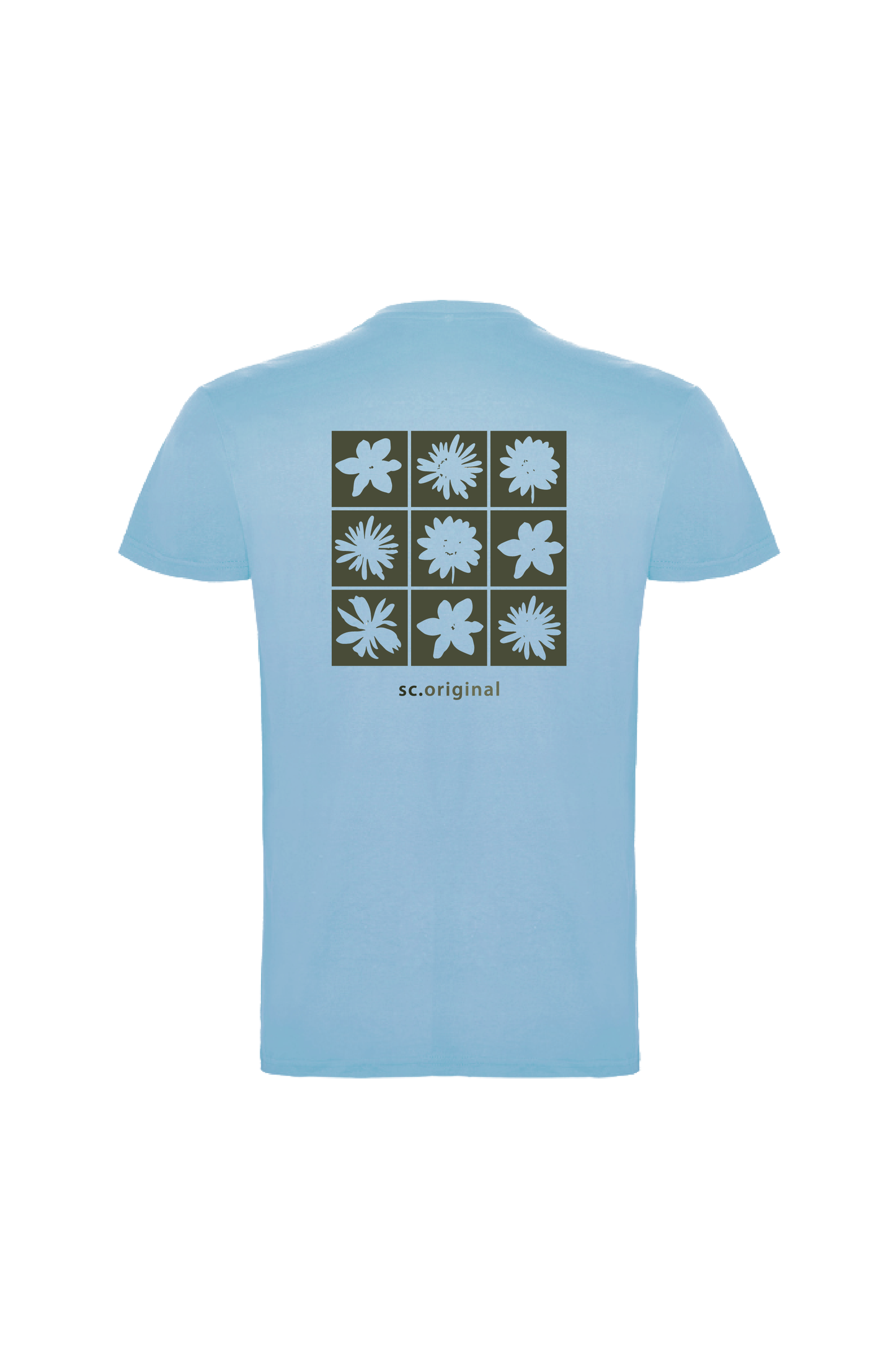 Camiseta Manga Corta Hombre Personalizada "Flowers"