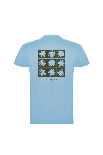 Camiseta Manga Corta Hombre Personalizada "Flowers"