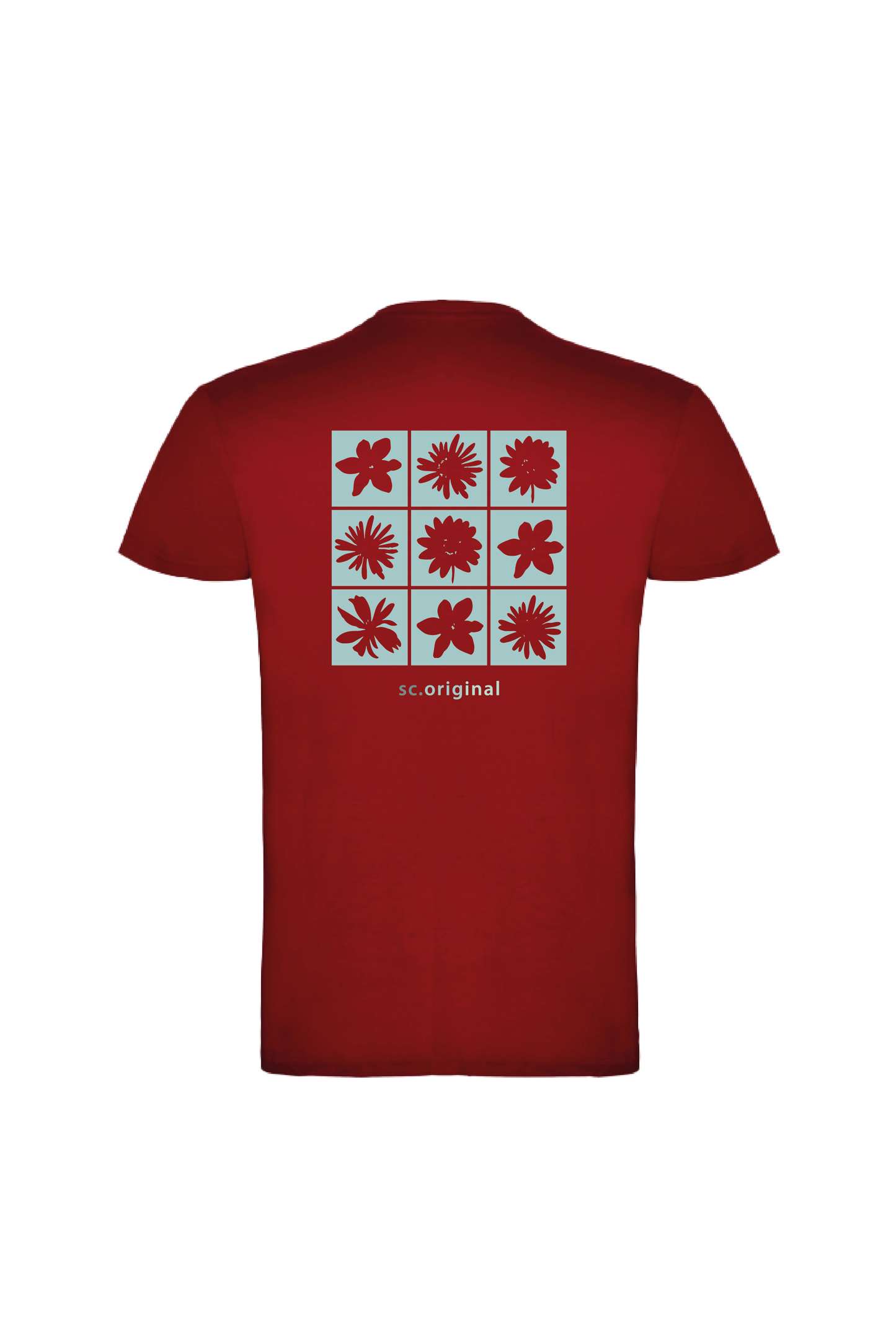 Camiseta Manga Corta Hombre Personalizada "Flowers"