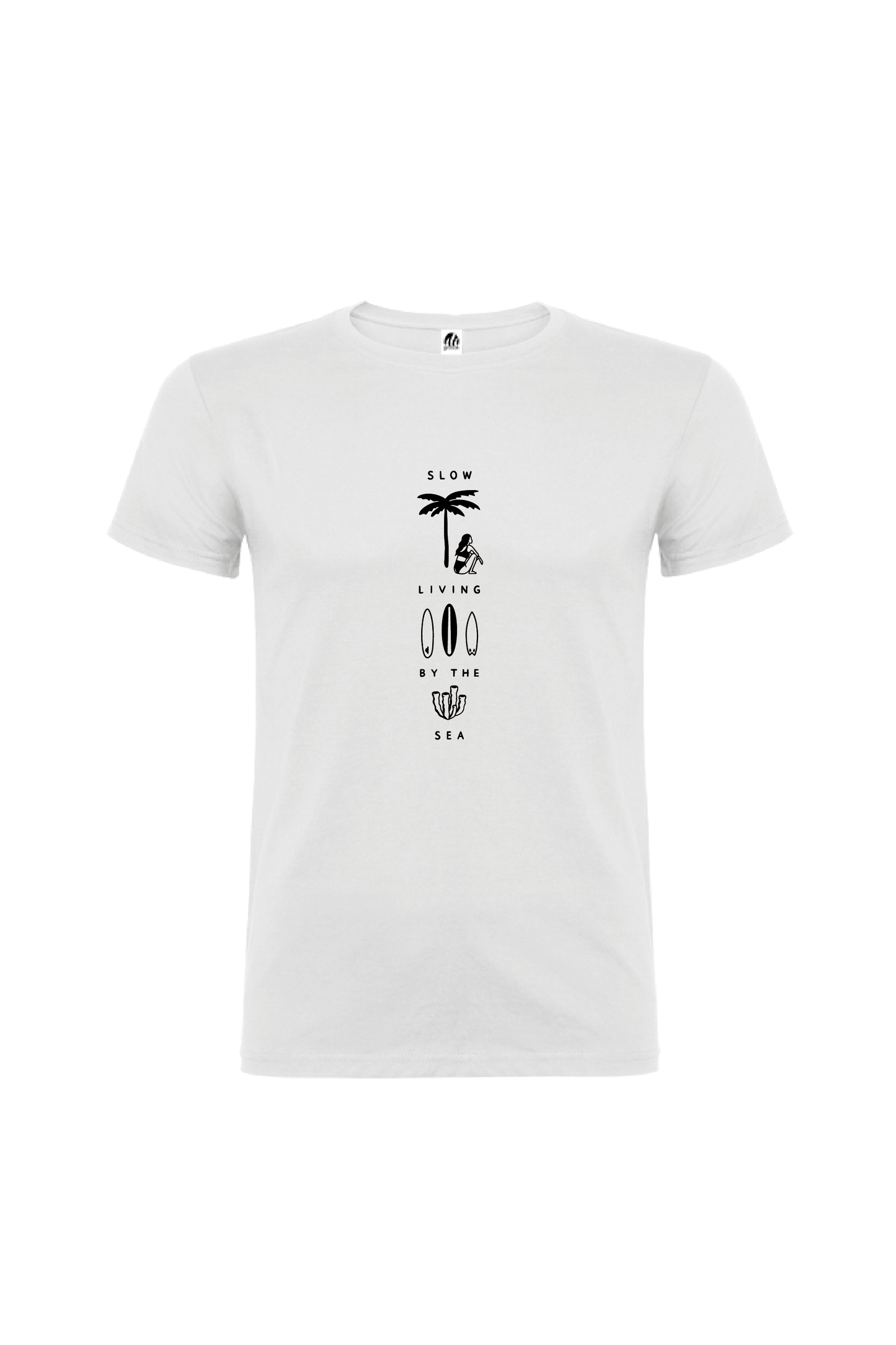 Camiseta Manga Corta Hombre Personalizada "Slow live"