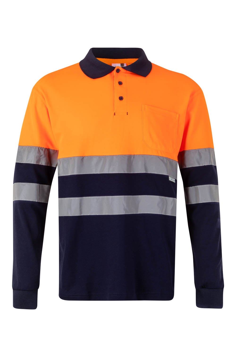 Polo algodón bicolor manga larga 305515