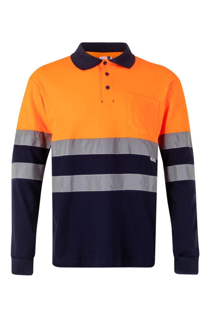 Polo algodón bicolor manga larga 305515
