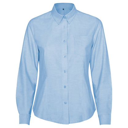 Camisa Laboral Roly Oxford Woman 5068 Mujer Manga Larga